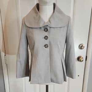 Isaac Mizrahi Women's Light Gray Blazer